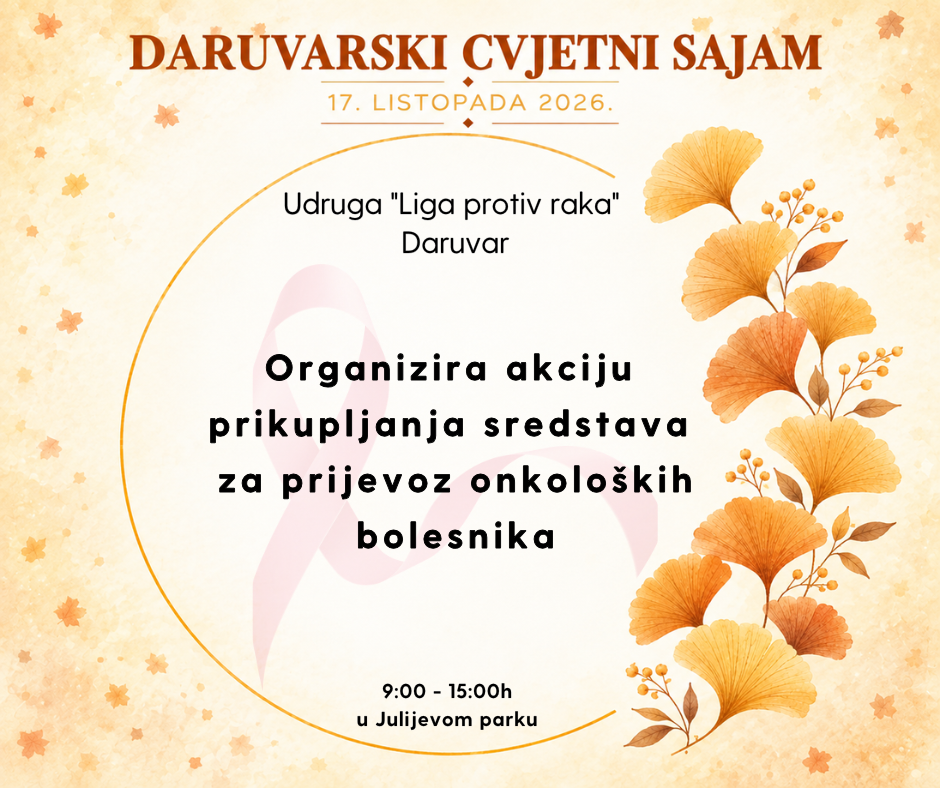 DARUVARSKI JESENSKI SAJAM 2026 LIGA PROTIV RAKA